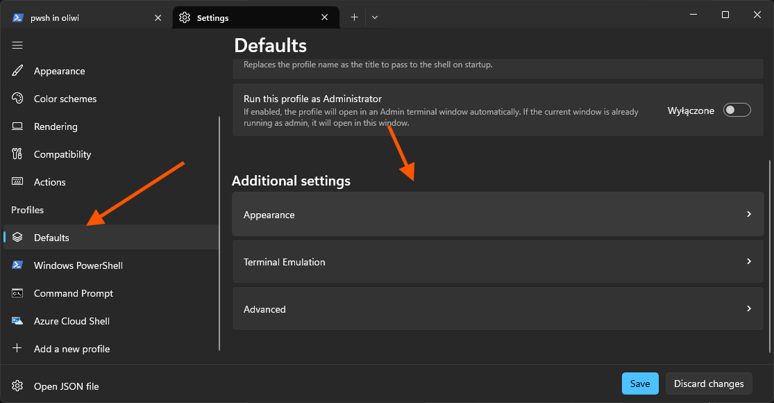 Podstawowe ustawienia PowerShell
