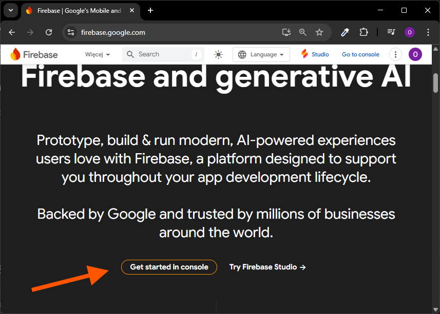 Get started in console